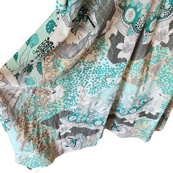 Dawson + Hellmann Absinthe Fairy Fairycore Print Kaftan - Picture 5 of 16